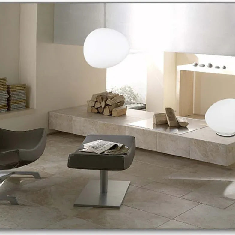 Irregular Spherical White Glass Pendant Light