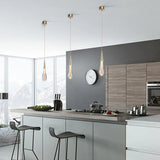 Droplettes linéarité Gold Kitchen Pendant Light