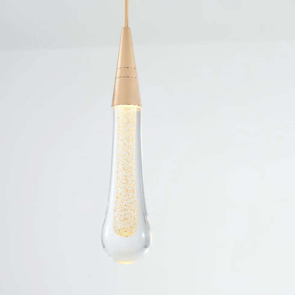 Droplettes linéarité Gold Kitchen Pendant Light