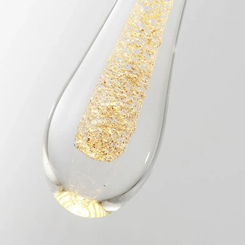 Droplettes linéarité Gold Kitchen Pendant Light