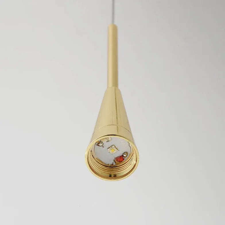 Droplettes linéarité Gold Kitchen Pendant Light