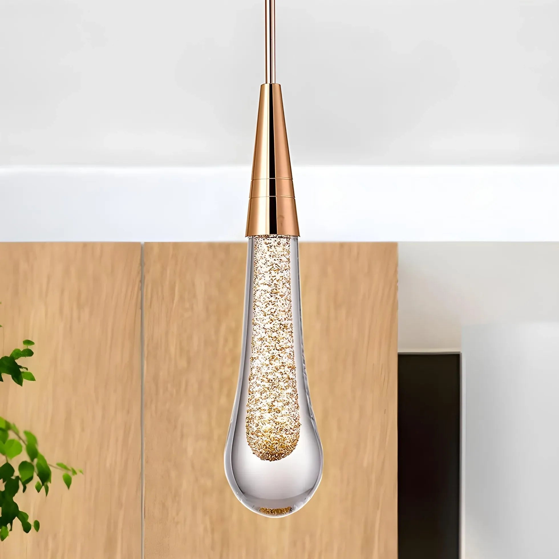 Droplettes linéarité Gold Kitchen Pendant Light