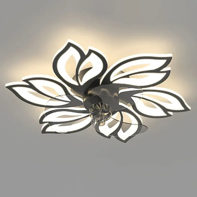 Ventilateur LED en forme de fleur pour chambre