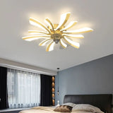 Ventilateur LED en forme de fleur pour chambre