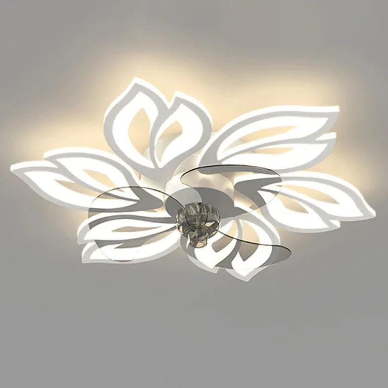 Ventilateur LED en forme de fleur pour chambre