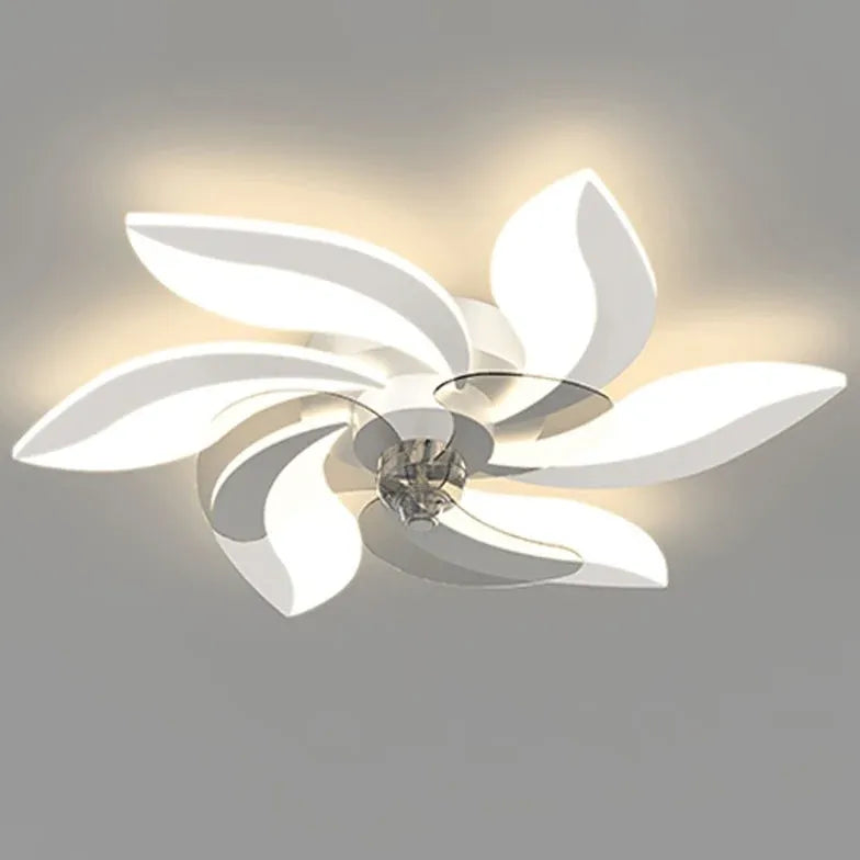 Ventilateur LED en forme de fleur pour chambre