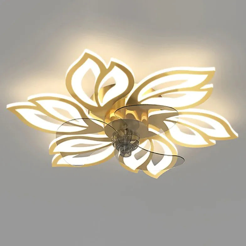 Ventilateur LED en forme de fleur pour chambre