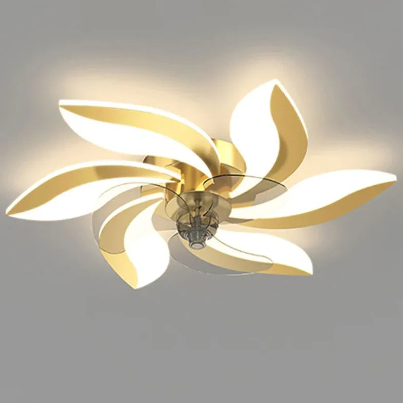 Ventilateur LED en forme de fleur pour chambre