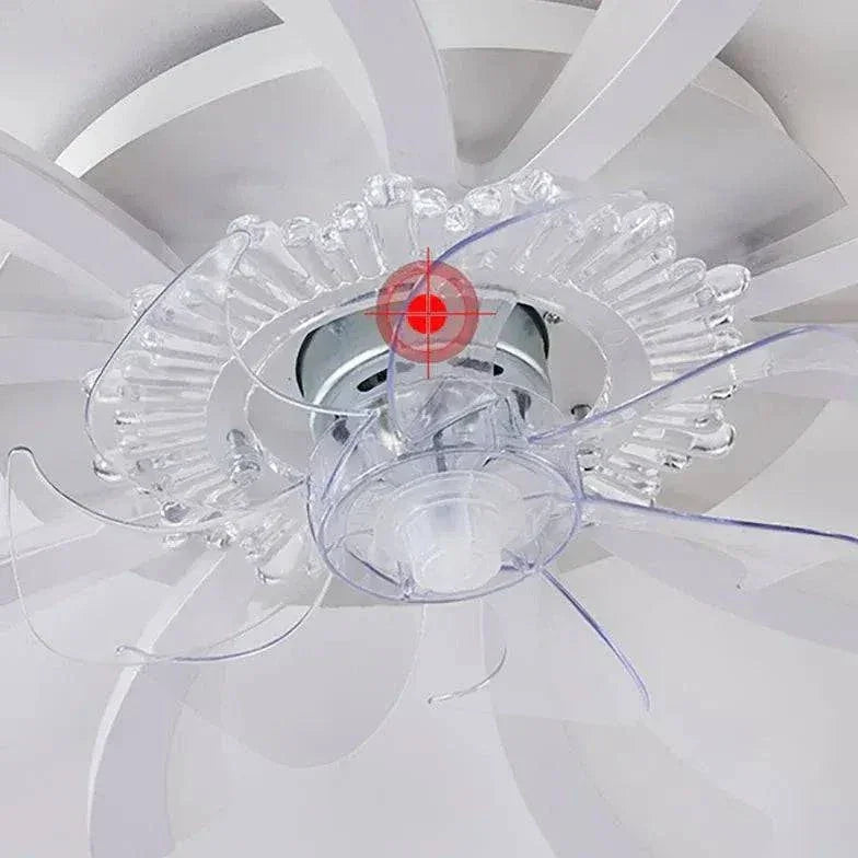 Ventilateur Plafonnier Led Fleur Blanche Pour Chambre - Clowas.fr