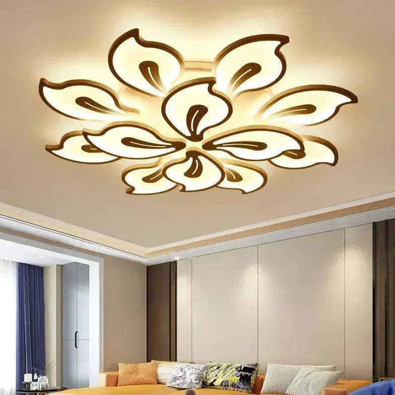 Plafonnier Led Avec Télécommande Créatif Salon Moderne - Clowas.fr