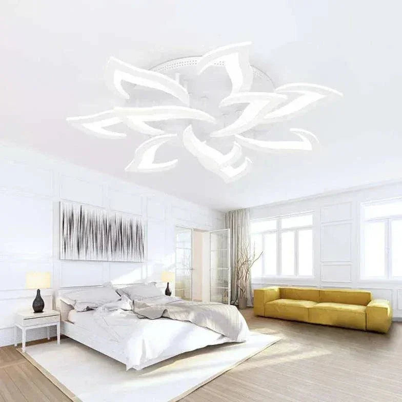 Plafonnier Led Télécommandé En Acrylique Pour Chambre À Coucher - Clowas.fr
