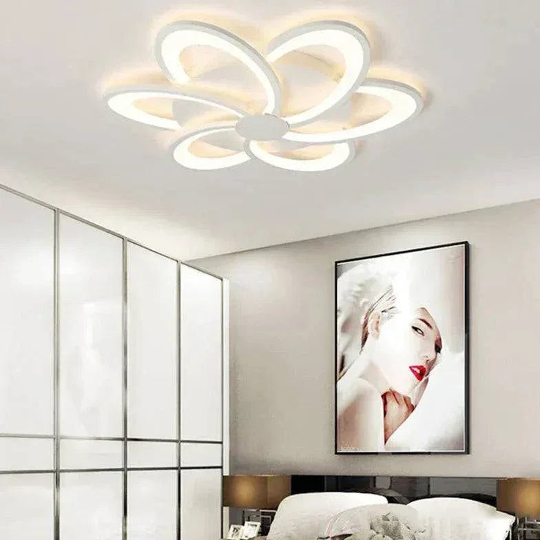 Plafonnier Moderne Fleur Blanche Pour Chambre - Clowas.fr