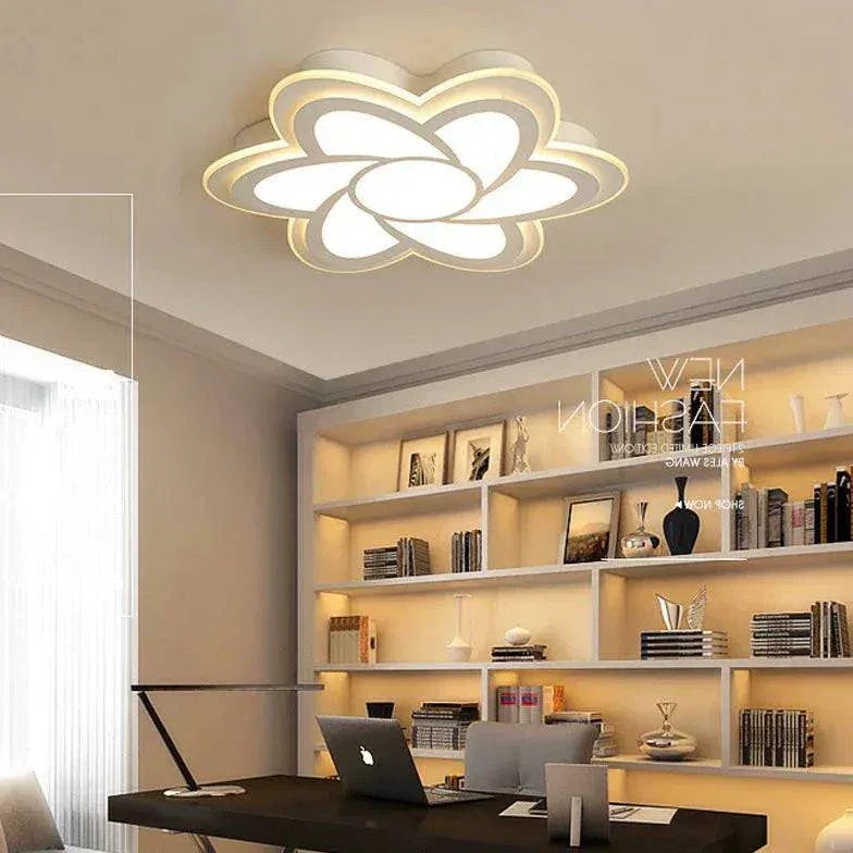 Plafonnier Led De Bureau En Forme De Pétale - Clowas.fr