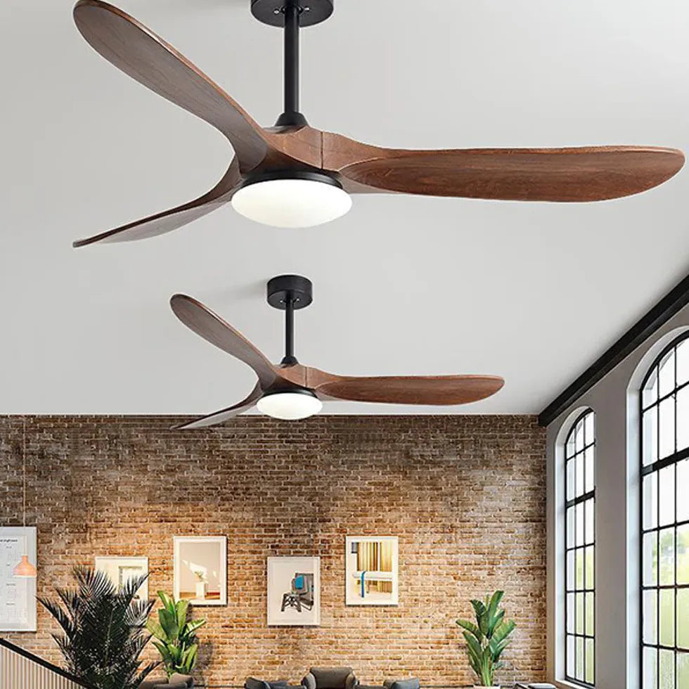 Black Black Industrial Living Room Fan Light