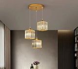 Suspension Cylindrique Nordique Minimaliste Cristal Moderne - Clowas.fr