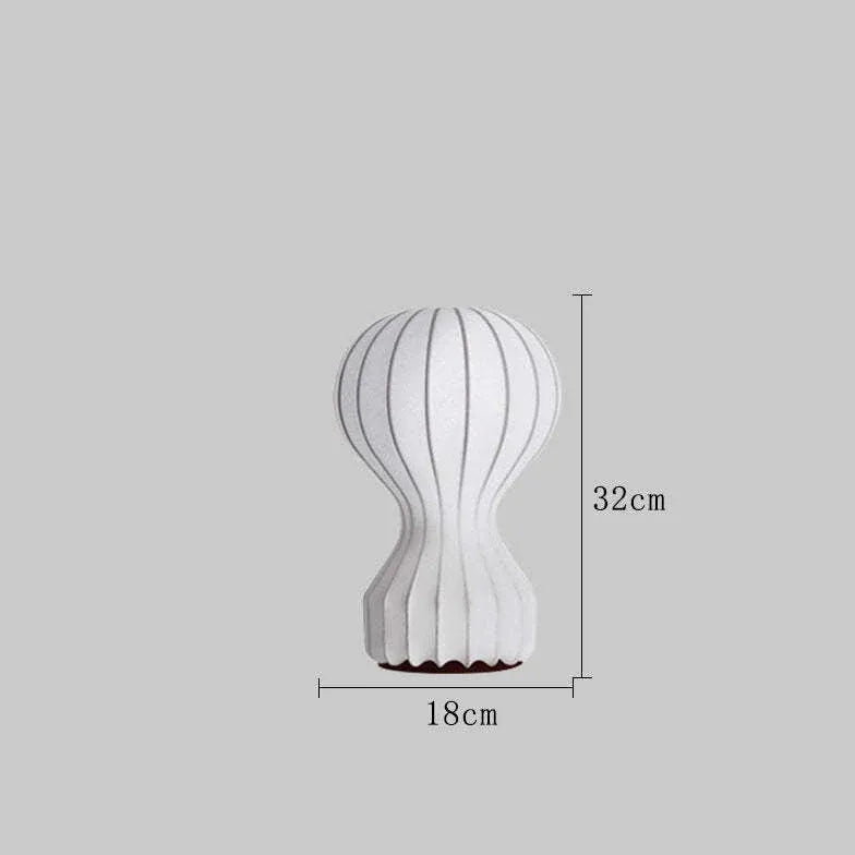 Lampe de table minimaliste en forme de ballon arrondi blanc