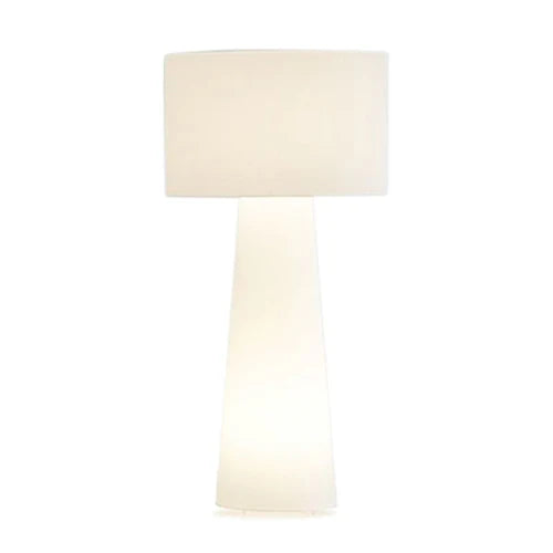 White Large Cylindrical Decorative Floor Lamp