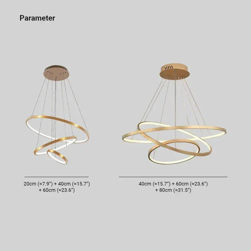Suspension Led Circulaire Design Moderne Minimaliste - Clowas.fr