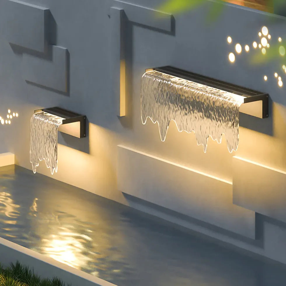 Applique murale d'extérieur LED cascade