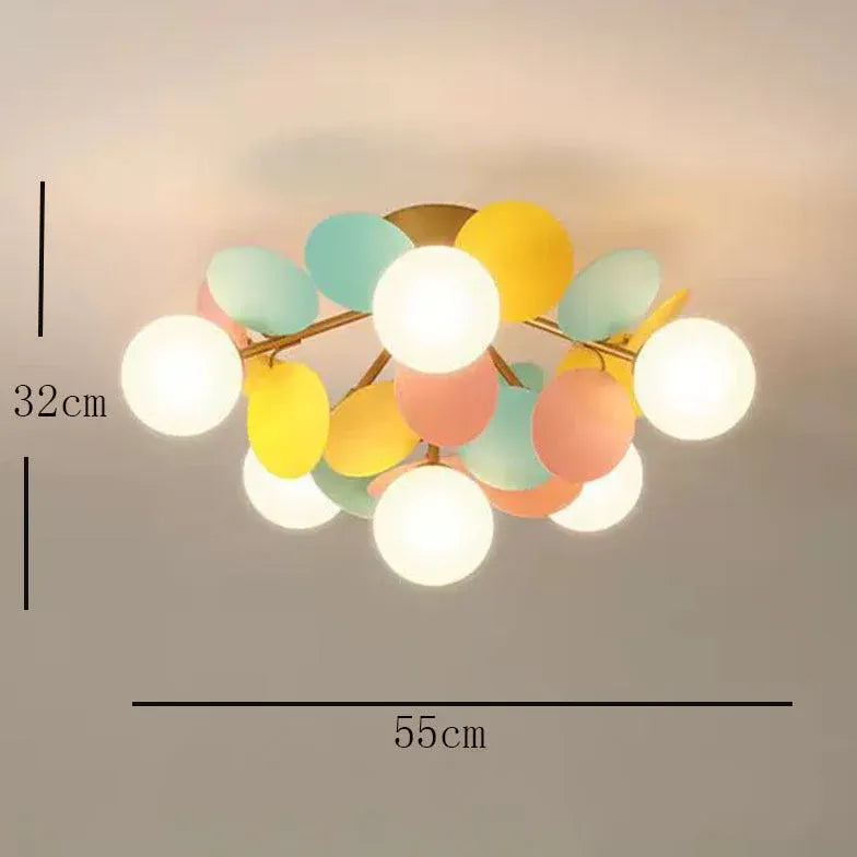 Plafonnier encastré moderne Macaron pour chambre à coucher