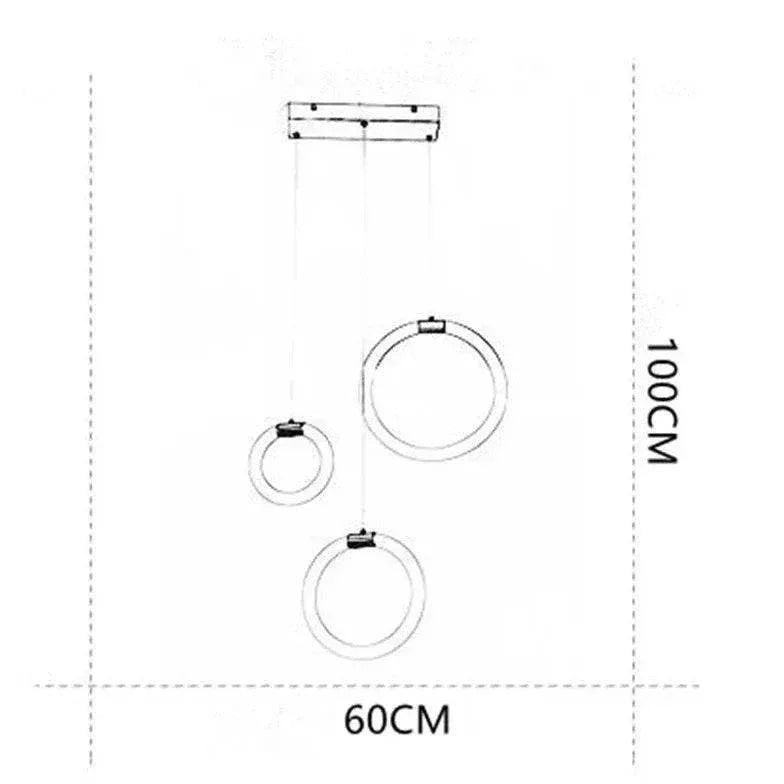 Plafonnier Led À Plusieurs Cercles Pour Restaurant - Clowas.fr