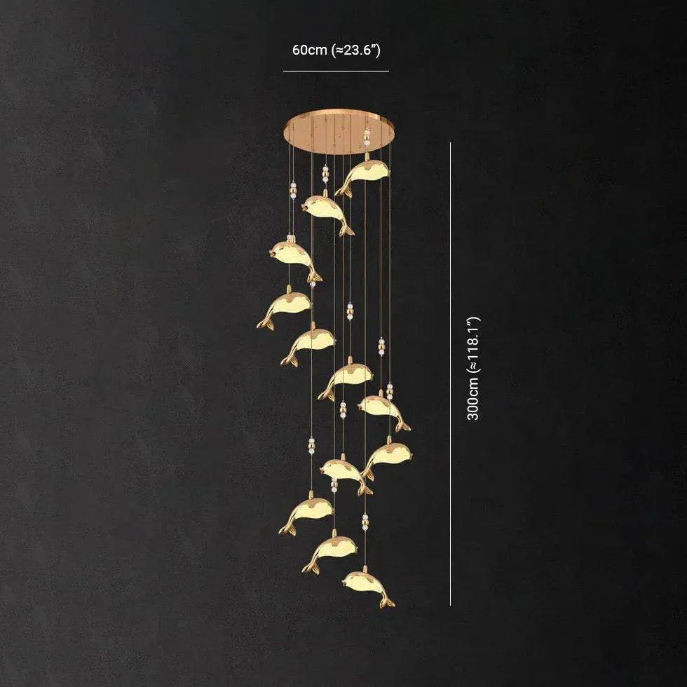 Lustre Luxueux Et Créatif Pour Cage D'Escalier - Clowas.fr