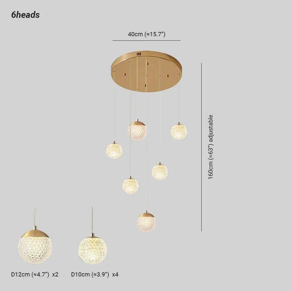 Luminaire Boule Suspendu Escalier Moderne - Clowas.fr