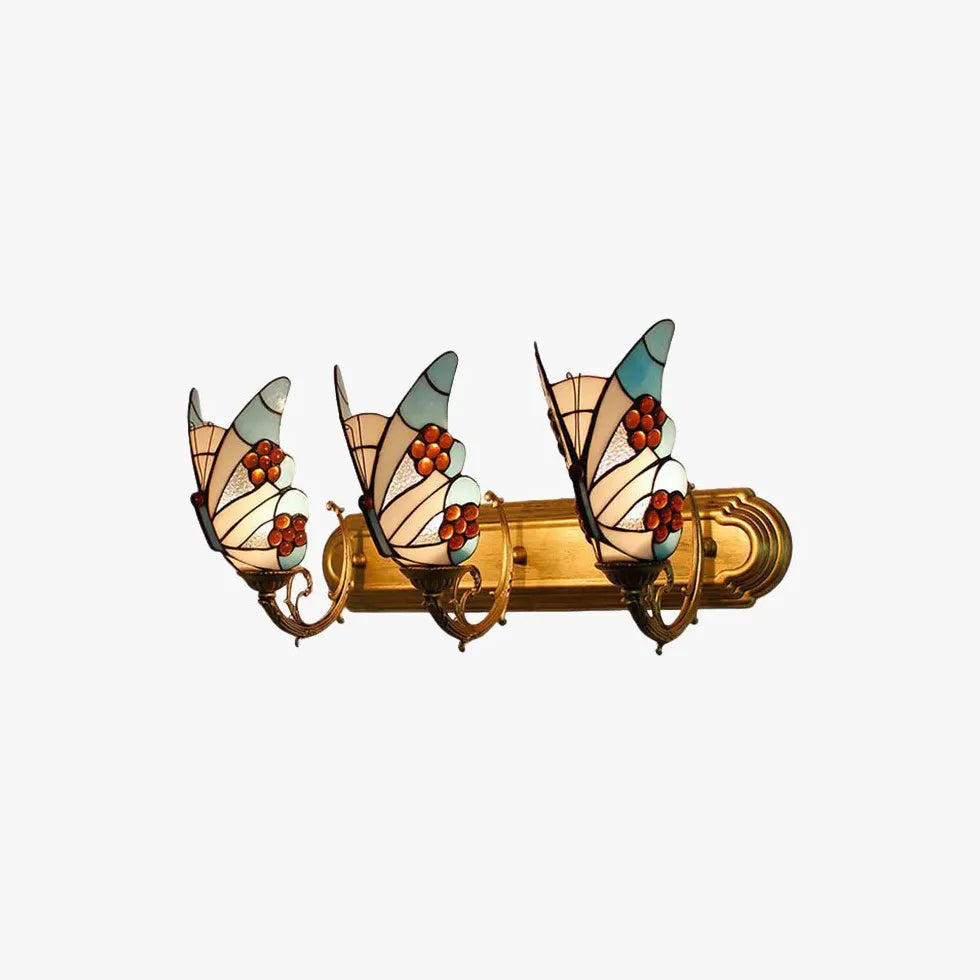 Tiffany Wall Sconce Butterfly Verre