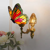 Tiffany Wall Sconce Butterfly Verre