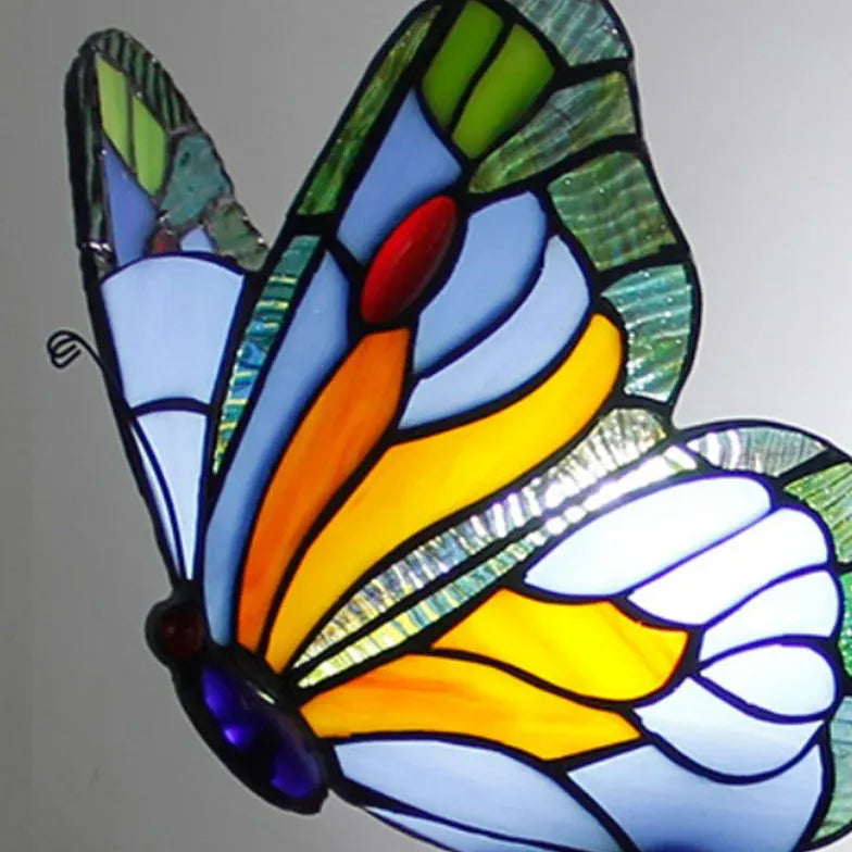 Tiffany Wall Sconce Butterfly Verre