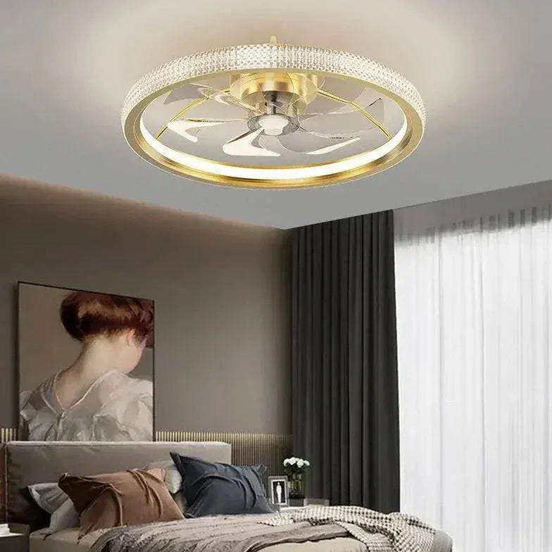 Plafonnier Rond Doré Pour Chambre À Coucher - Clowas.fr