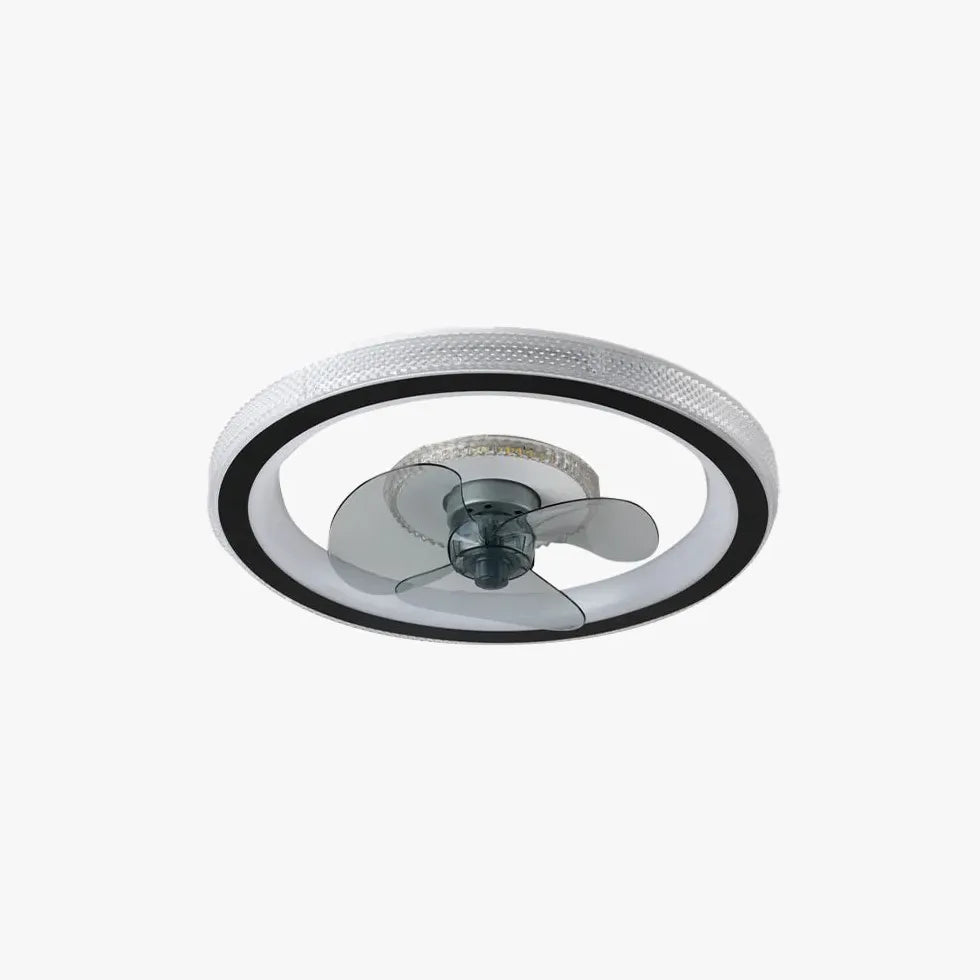 Plafonnier LED rond avec ventilateur