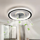 Plafonnier LED rond avec ventilateur