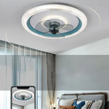 Luminaire ventilateur plafonnier LED moderne trois couleurs