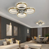 Four Ring Ceiling Fan with Light