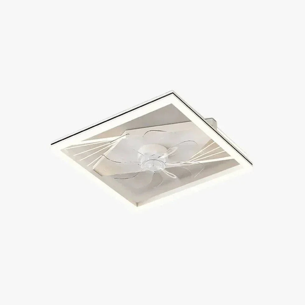 Plafonnier À Ventilateur Led Carré Simple Et Moderne - Clowas.fr