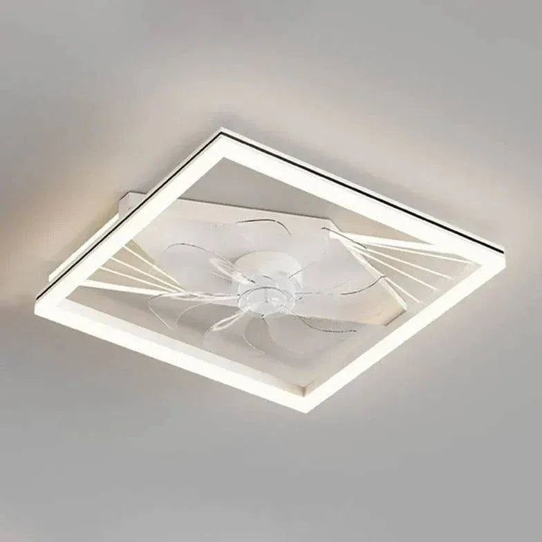 Plafonnier À Ventilateur Led Carré Simple Et Moderne - Clowas.fr