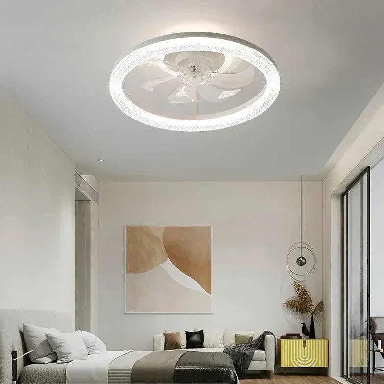 Plafonnier À Ventilateur Led Carré Simple Et Moderne - Clowas.fr
