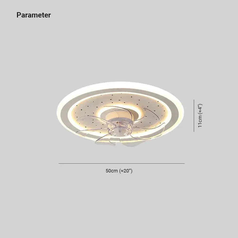 Plafonnier À Ventilateur Led Carré Simple Et Moderne - Clowas.fr