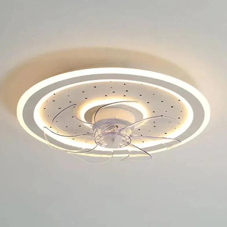 Plafonnier À Ventilateur Led Carré Simple Et Moderne - Clowas.fr