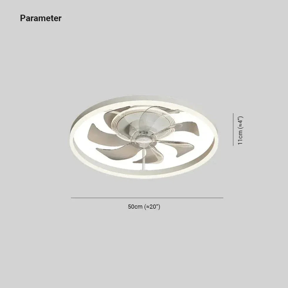 Plafonnier À Ventilateur Led Carré Simple Et Moderne - Clowas.fr