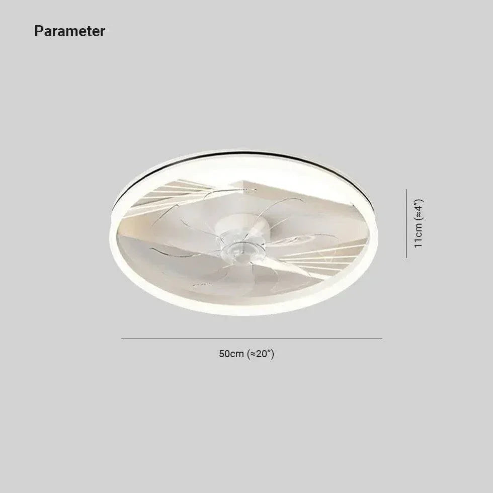 Plafonnier À Ventilateur Led Carré Simple Et Moderne - Clowas.fr