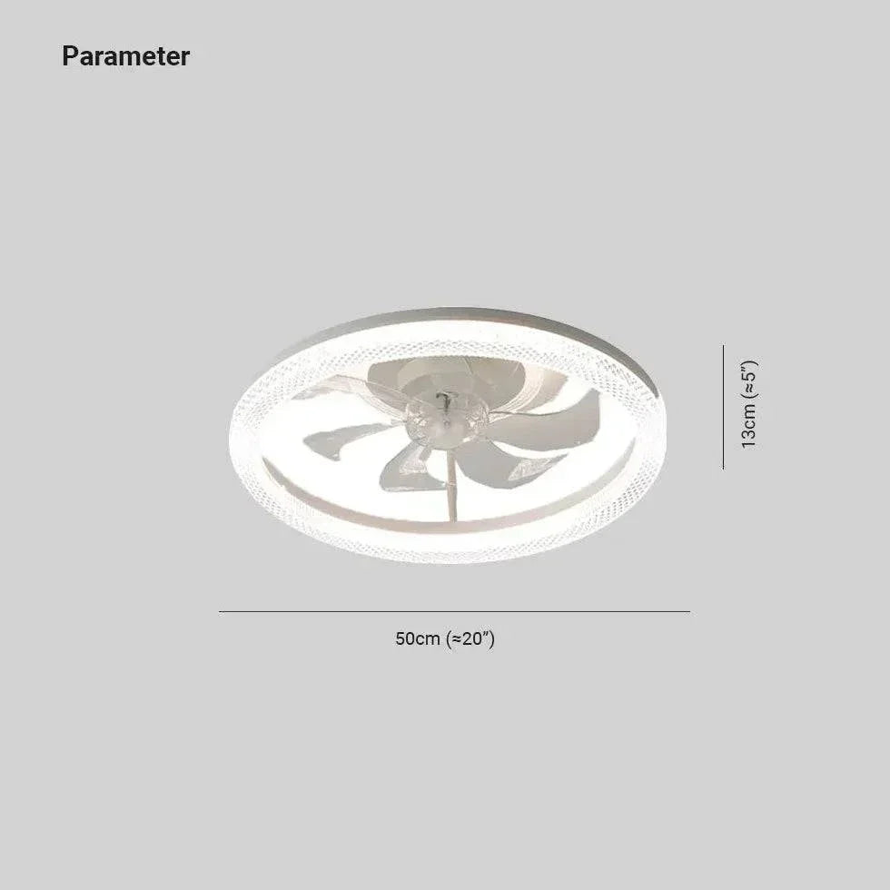 Plafonnier À Ventilateur Led Carré Simple Et Moderne - Clowas.fr