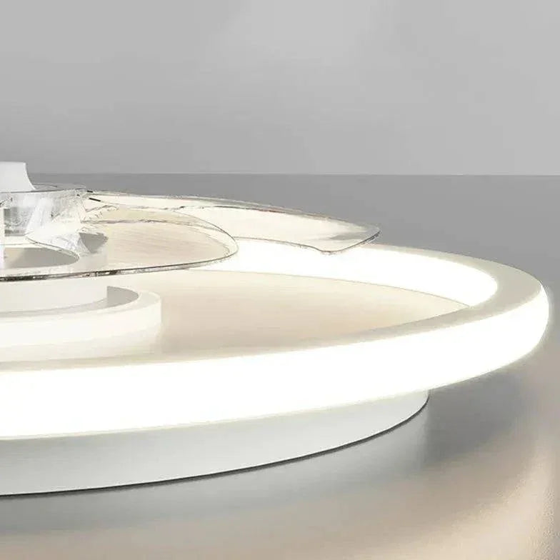 Plafonnier À Ventilateur Led Carré Simple Et Moderne - Clowas.fr