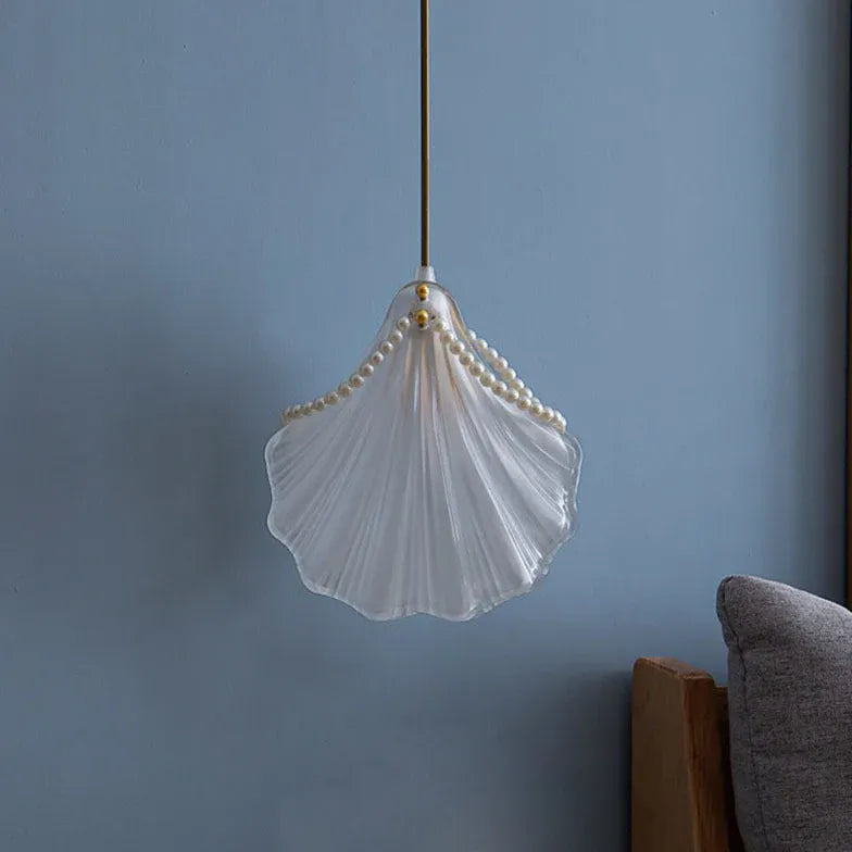 Shell-Shaped Modern Bedroom Pendant Light