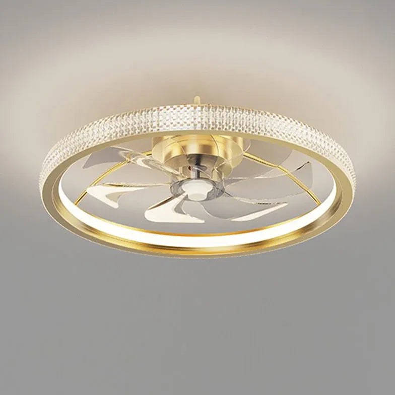 Floral Decor Bedroom Ceiling Fan Light