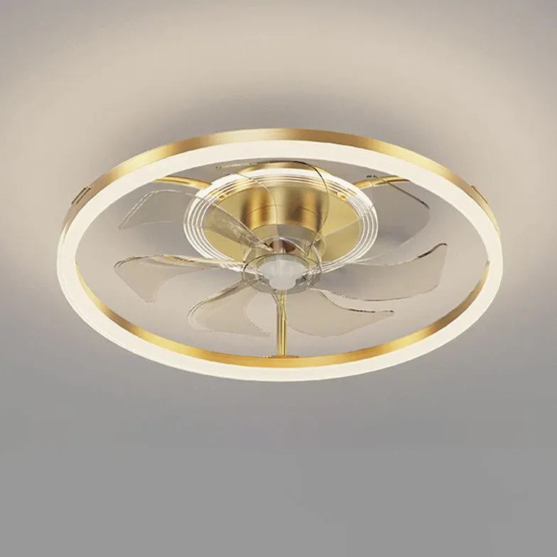 Floral Decor Bedroom Ceiling Fan Light