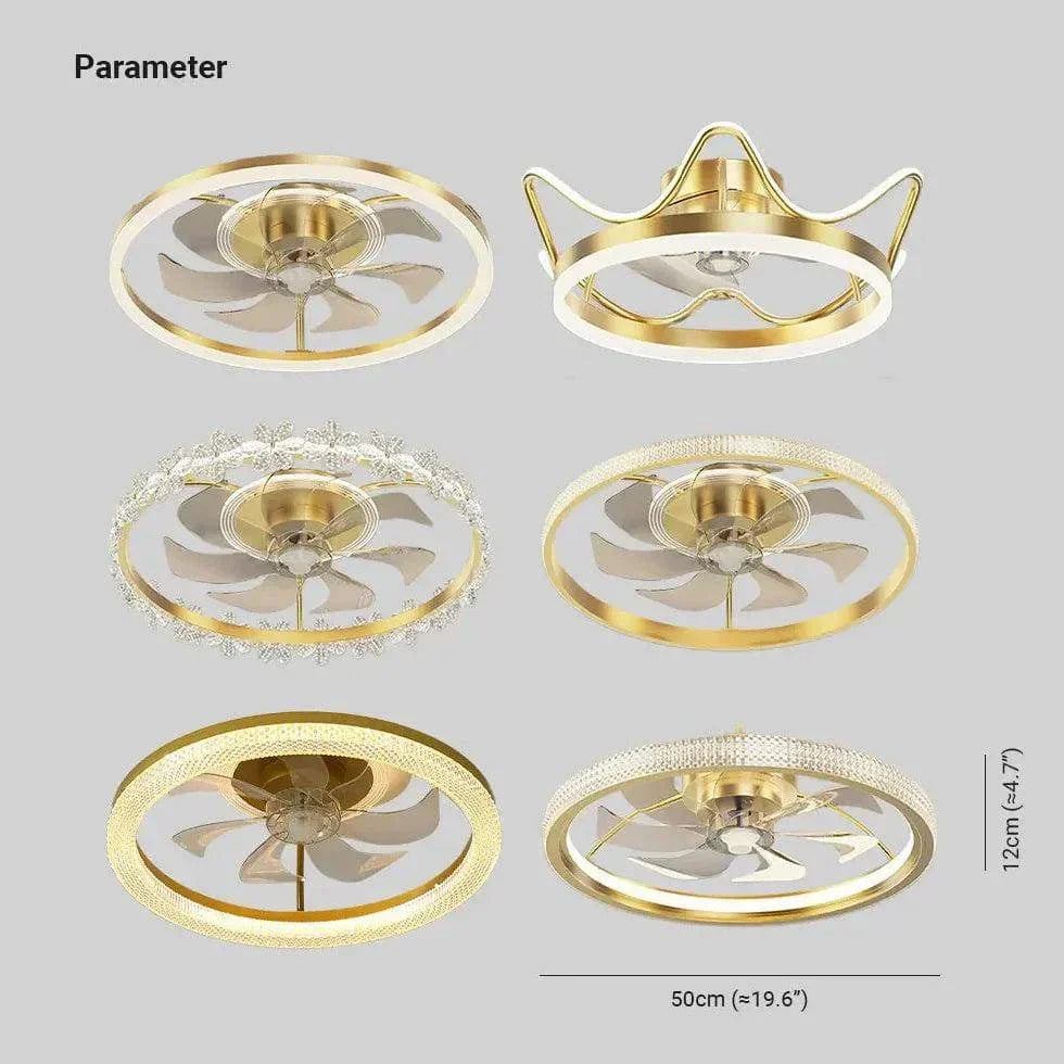 Éclairage Intérieur Ventilateur De Plafond En Cristal - Clowas.fr