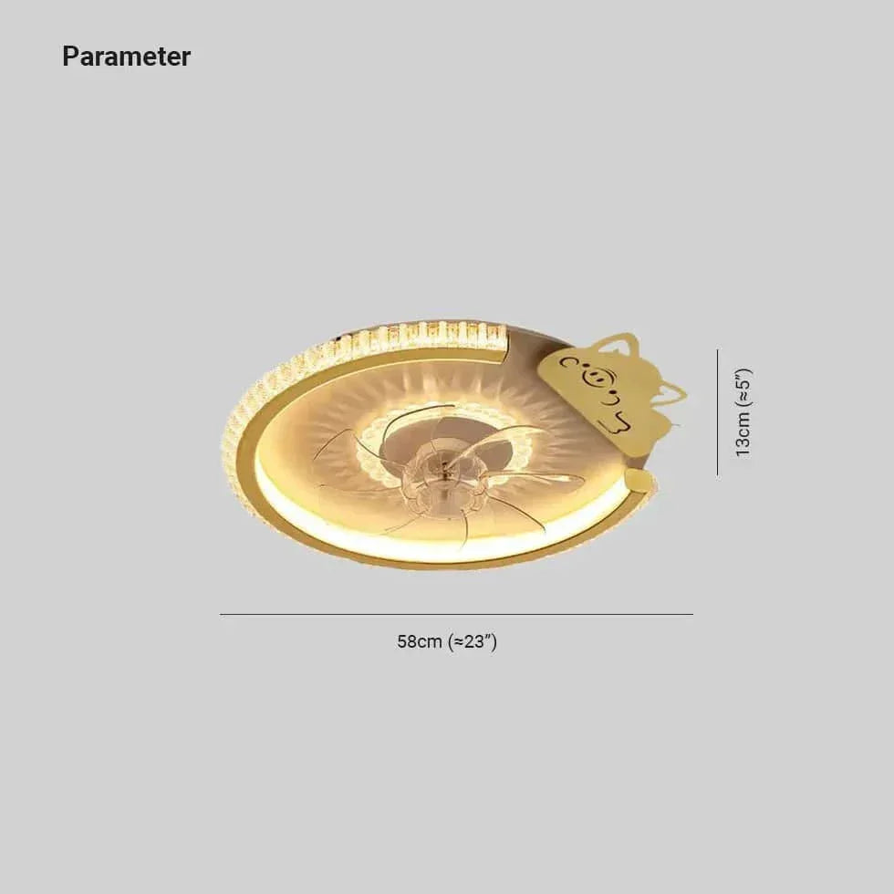 Plafonnier À Ventilateur Nordique Moderne Et Élégant En Cristal - Clowas.fr