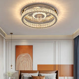 Round Ceiling Fan for Bedroom Pendant Light